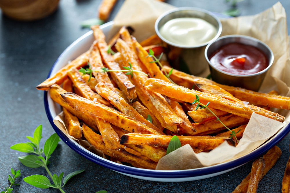 how to make infused sweet potato fries