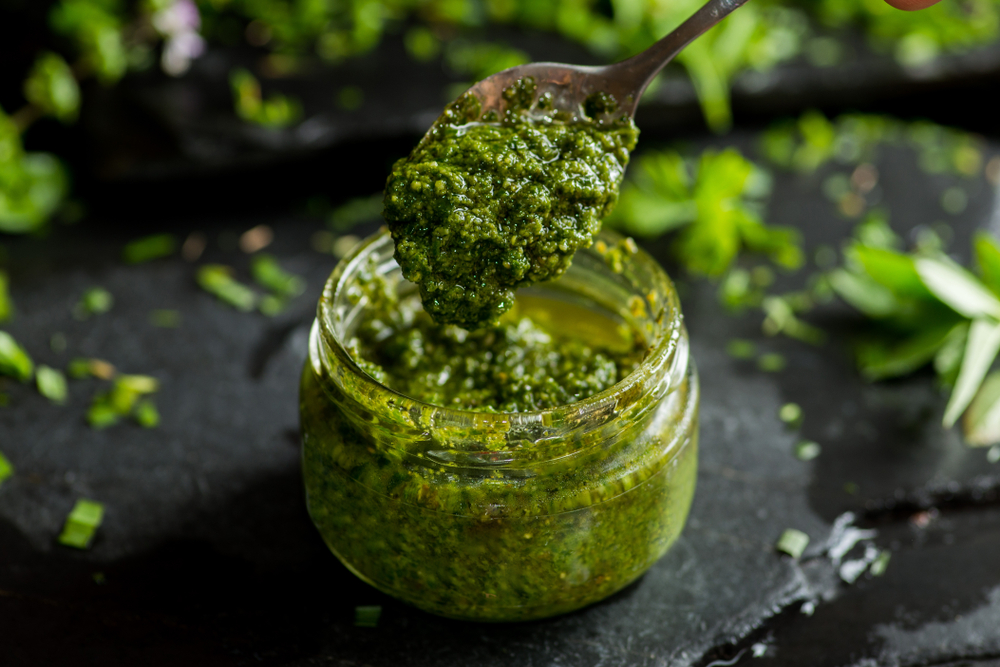 how to make infused pesto